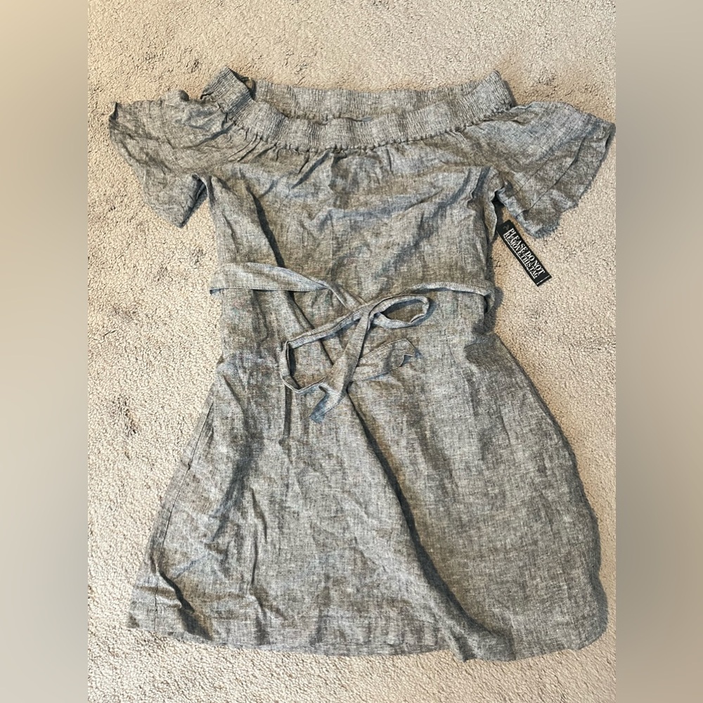 Ny&co off the shoulder linen dress _ Small